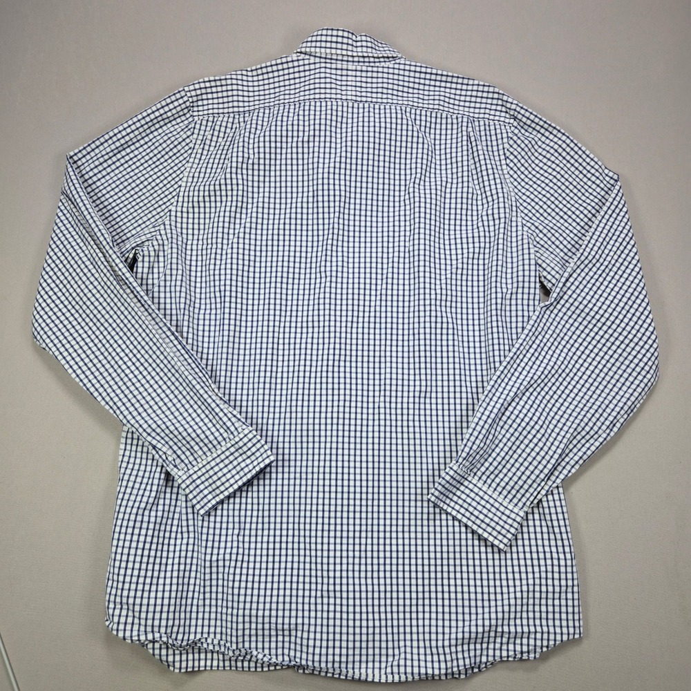 Polo Jeans Co Ralph Lauren Plaid Button Down Shirt Men's XXL Blue White Green - Picture 2 of 8
